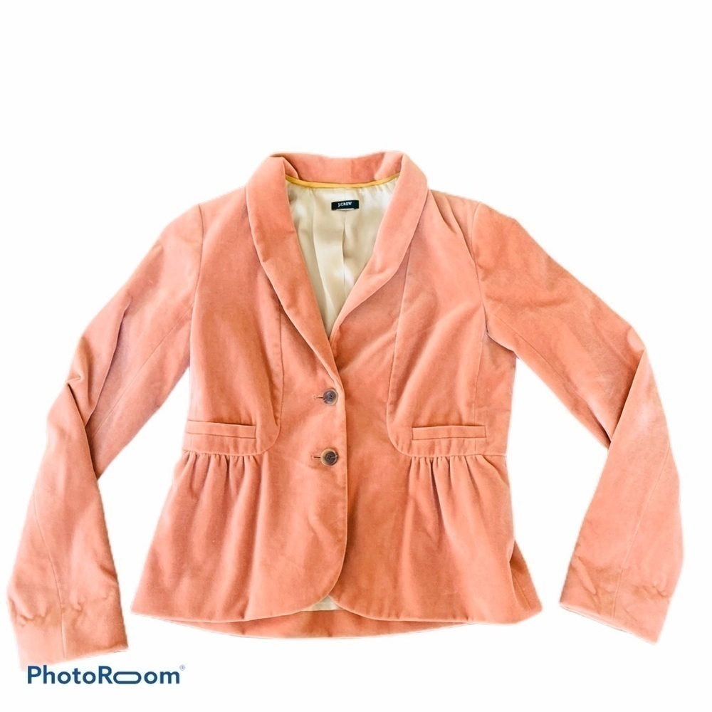 J.CREW Sienna Velvet Peplum Blazer - Picture 4 of 7